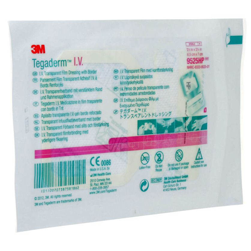3M Tegaderm IV Transparent Film Dressing with Border 2-1/2" L x 2-3/4" W -  Case of 400