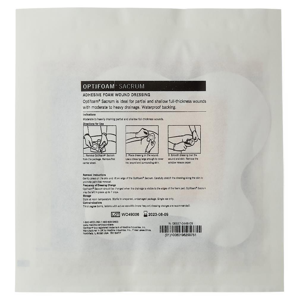 Optifoam Sterile Sacrum Adhesive Foam Dressing thumbnail 5