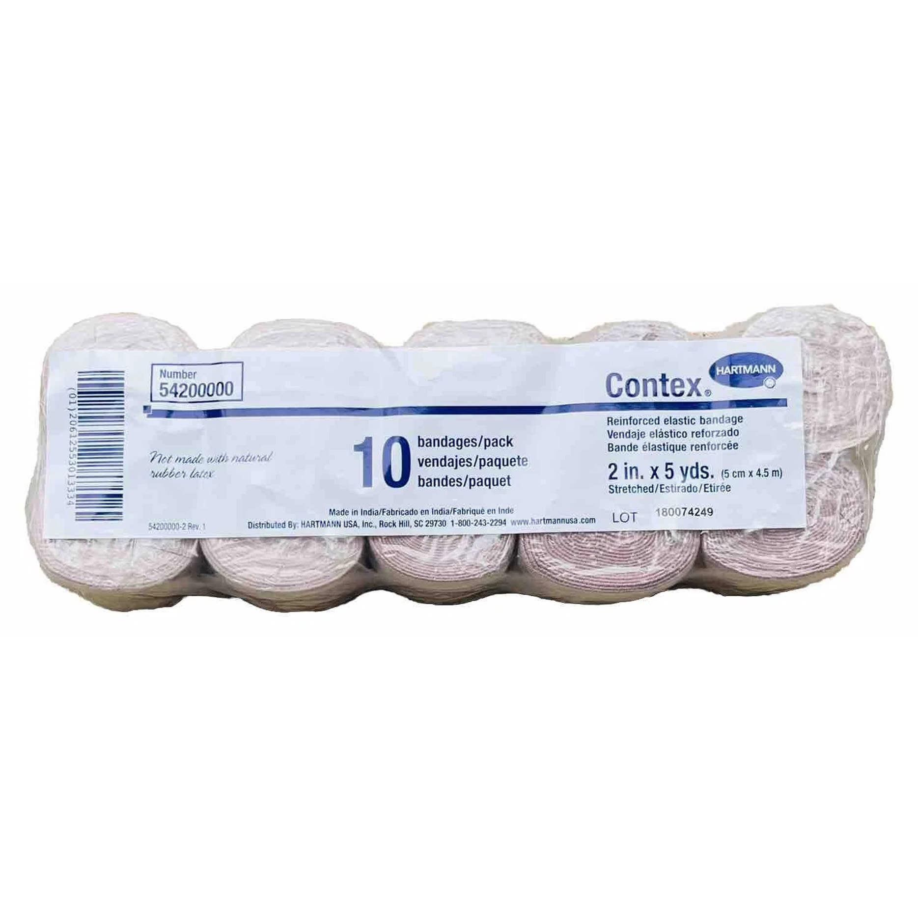 Hartmann Contex Standard Elastic Bandage, Clip Detached, Tan
