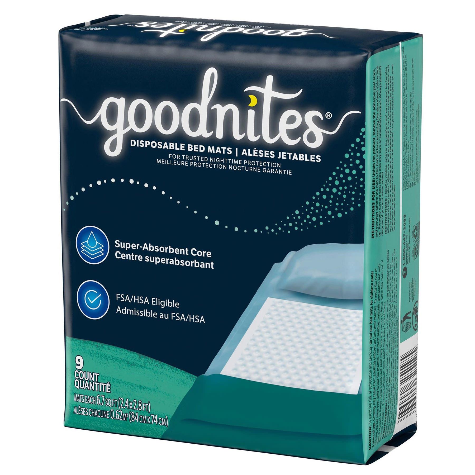 Goodnites Disposable Bed Mats thumbnail 2