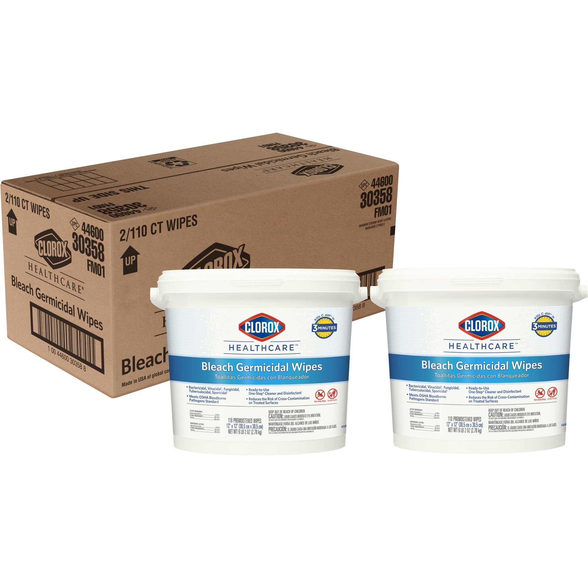 Clorox Healthcare Bleach Germicidal Wipes thumbnail 1