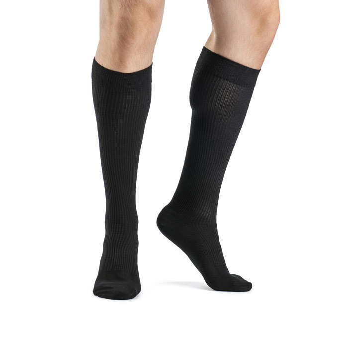 Sigvaris Casual Cotton Mens Knee High 15-20 mmHg Compression Socks thumbnail 1