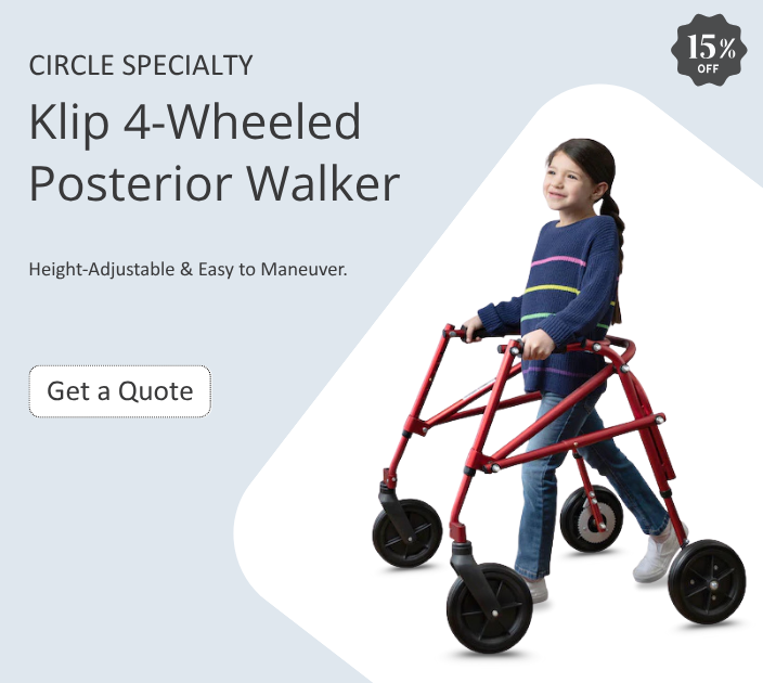 Klip 4-Wheeled Posterior Walker
