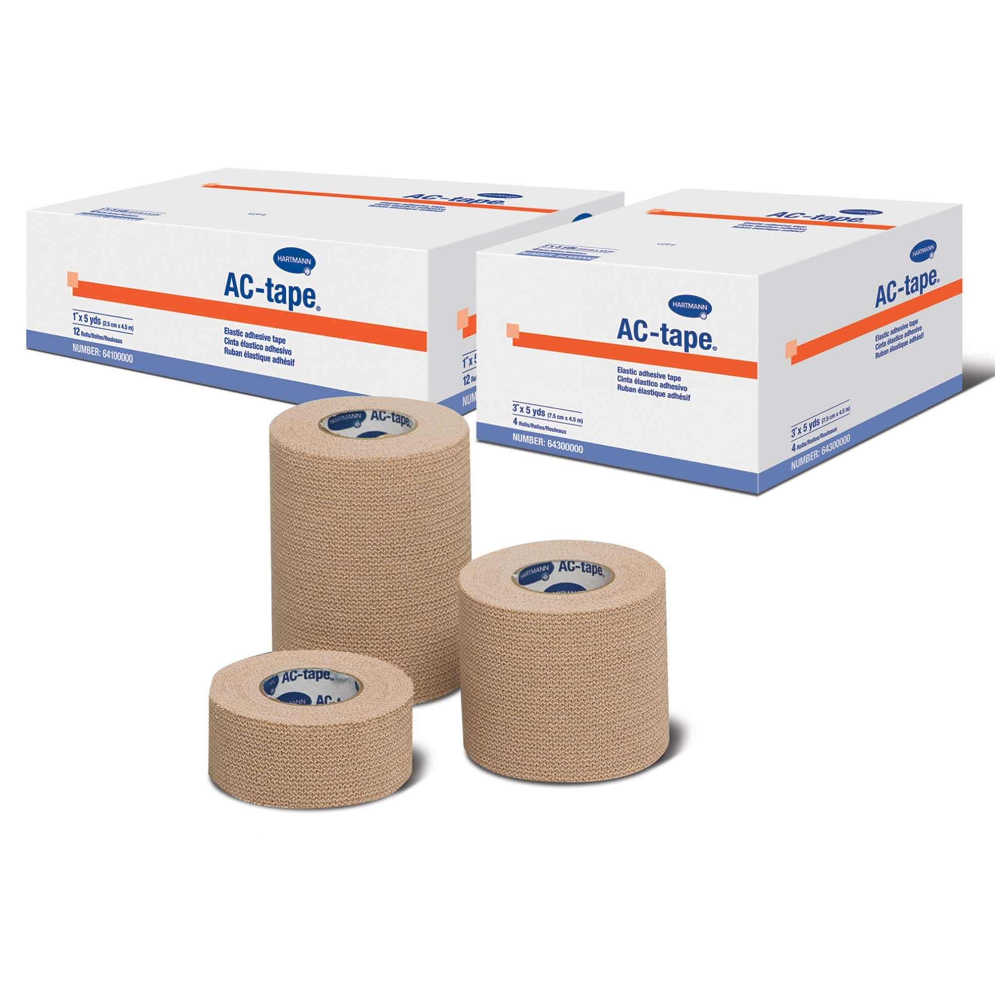Hartmann AC-Tape Mid-Strength Athletic Tape, Tan, NonSterile
