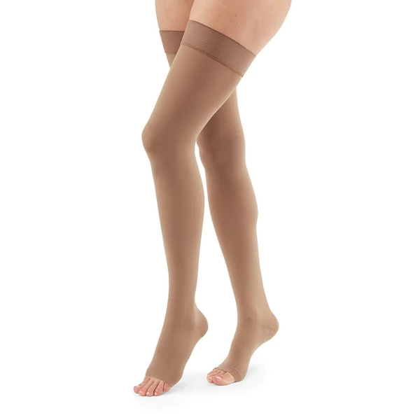Duomed Advantage Thigh High 15-20mmHg Compression Stocking with Beaded Top Band thumbnail 1