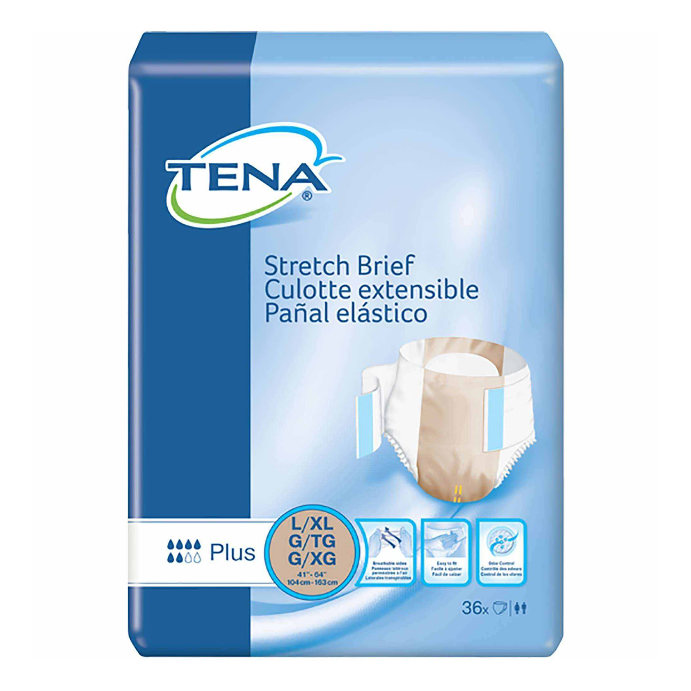 TENA Stretch Plus Adult Incontinence Brief thumbnail 2