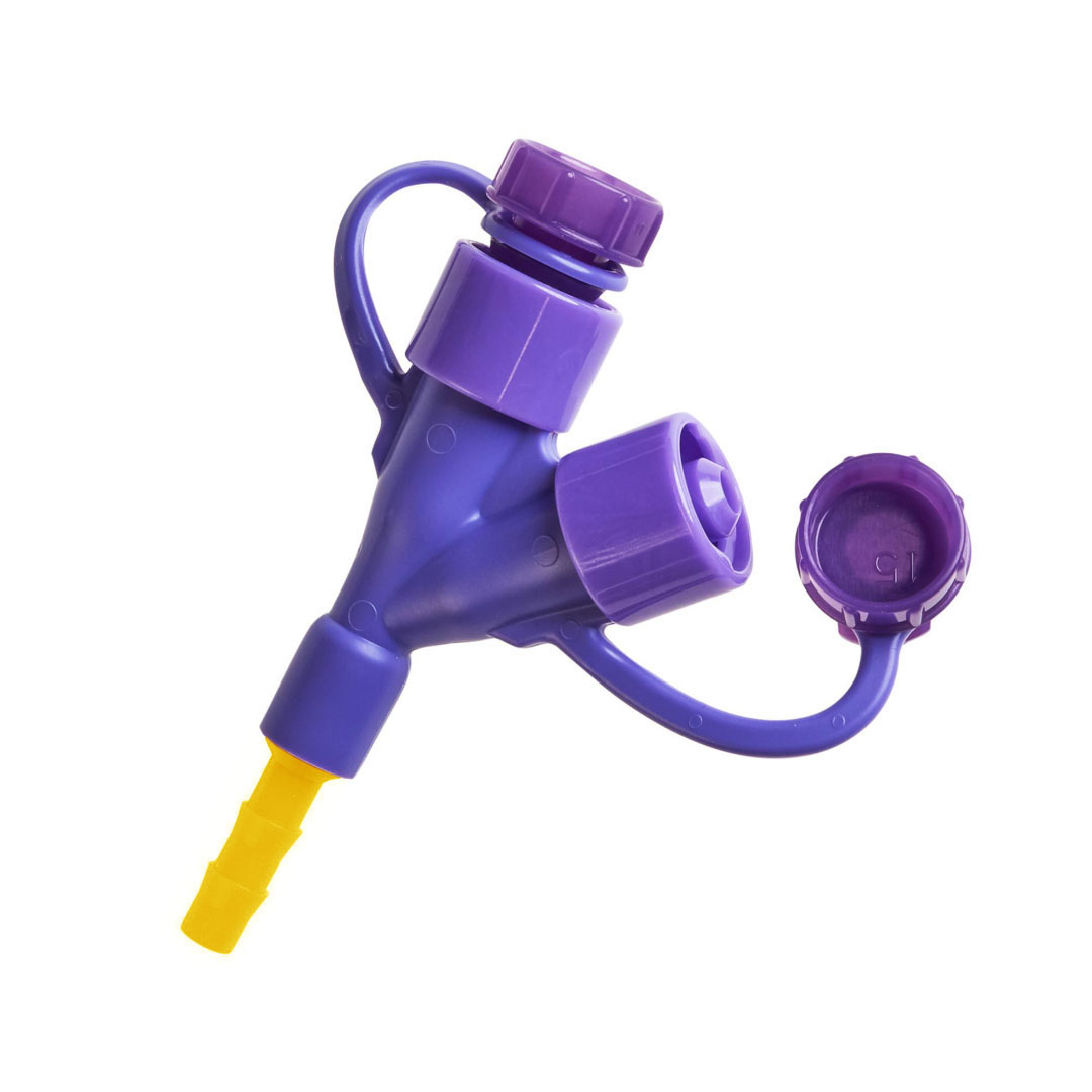 Kangaroo Y-Port PEG Polyurethane Gastrostomy Tube Adapter with ENFit Connection thumbnail 1
