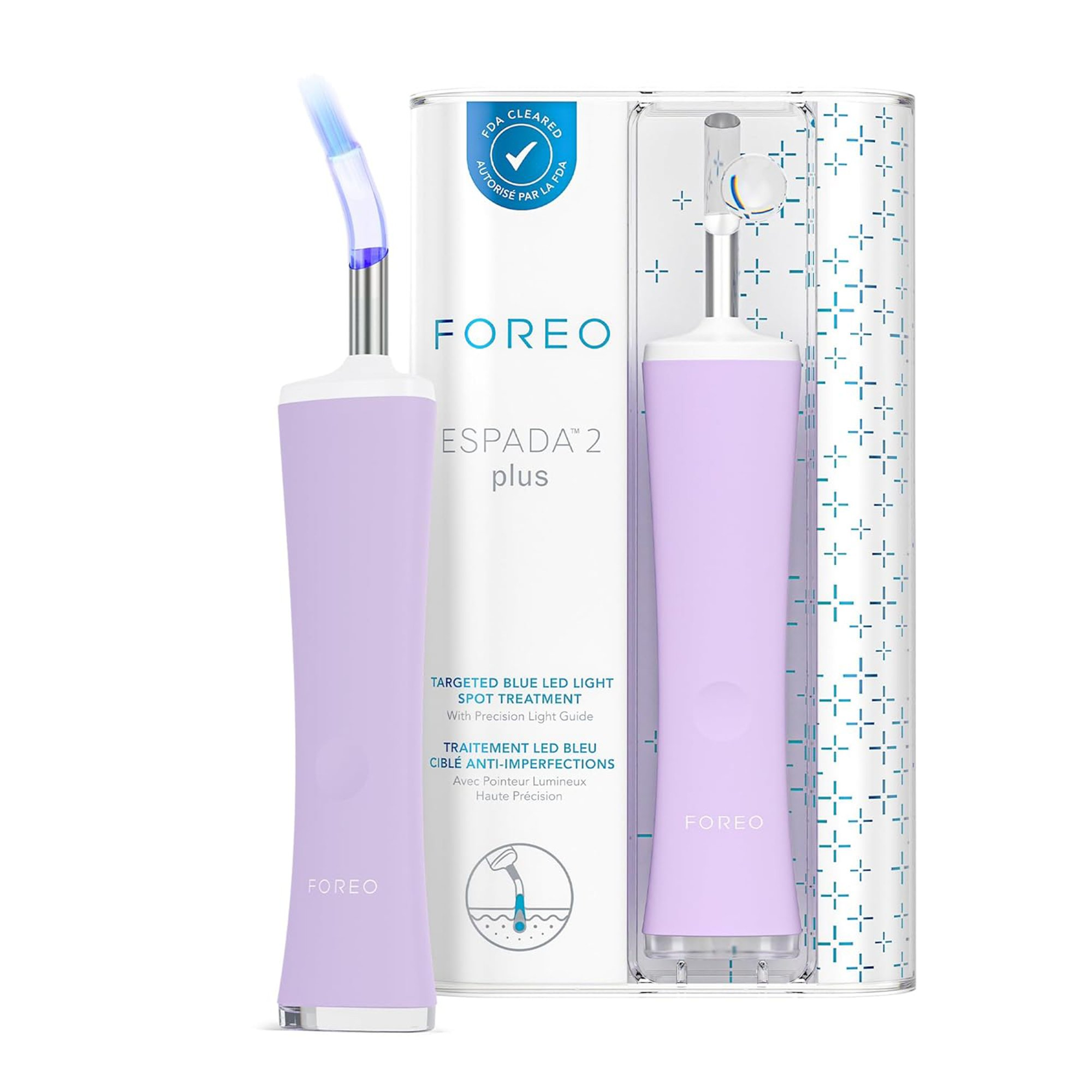Foreo ESPADA 2 Plus Blue LED Acne Treatment Device | FDA-Cleared