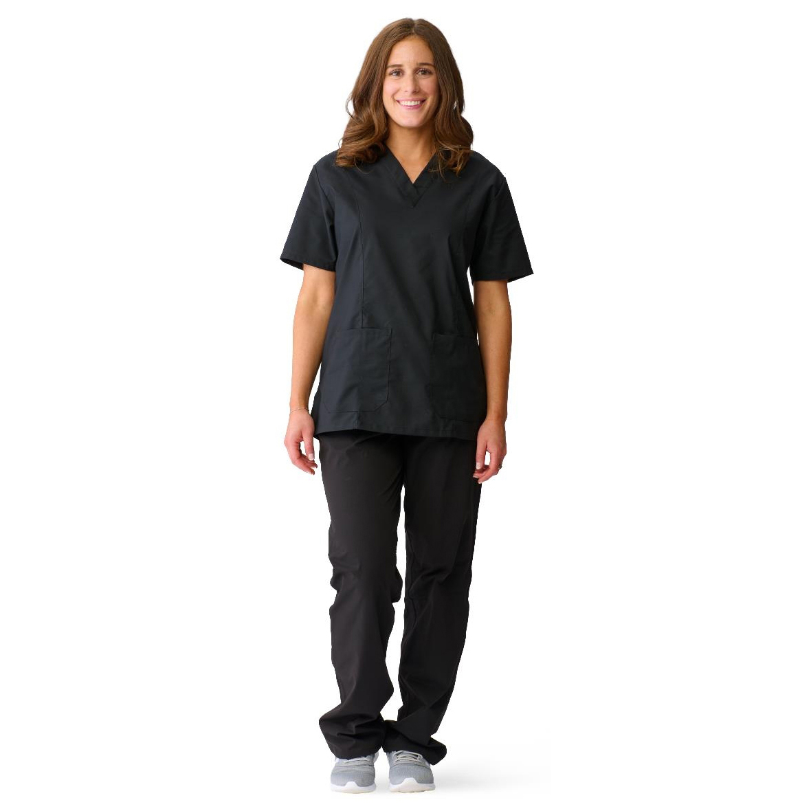 ComfortEase Women's V-Neck Scrub Tunic, Seaspray, 2XSmall