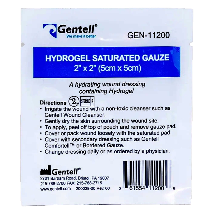 Gentell Hydrogel Saturated Gauze thumbnail 2