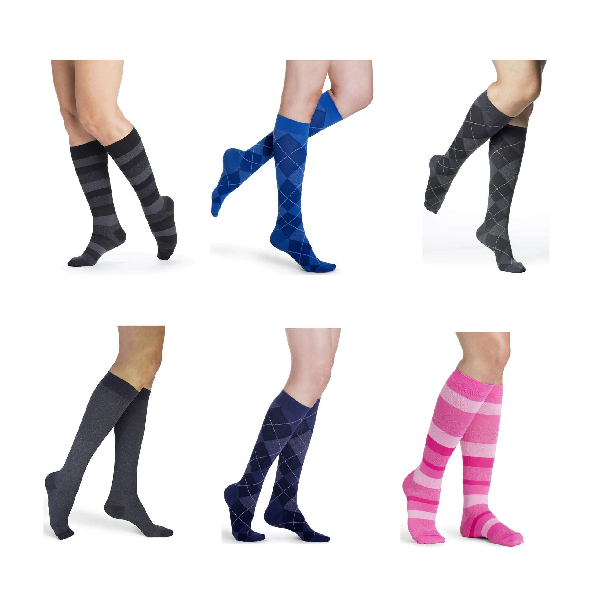 Sigvaris Microfiber Shades Calf High 20-30mmHg Compression Socks men