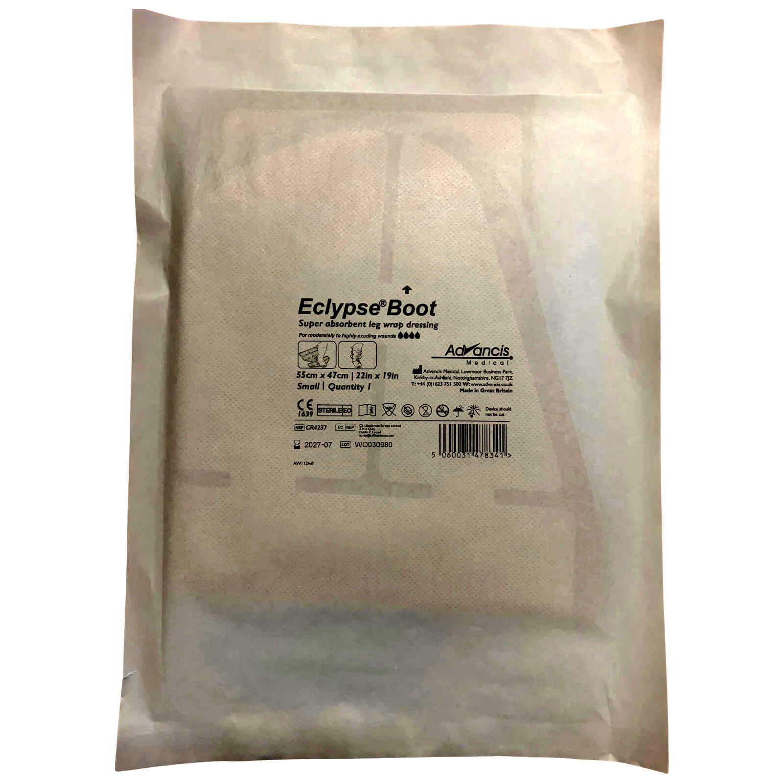 Eclypse Boot Super Absorbent Wound Dressing thumbnail 1