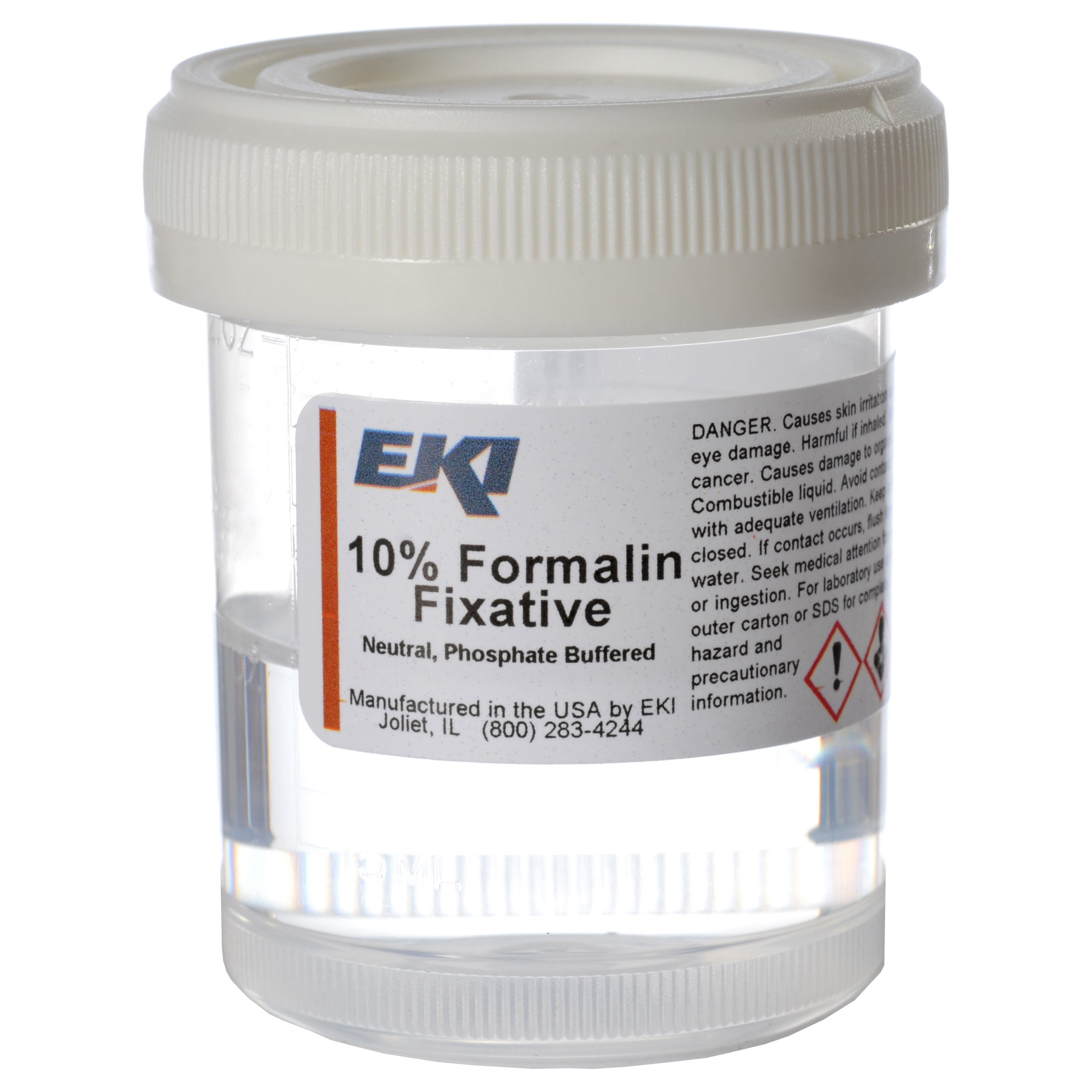EK Prefilled Formalin Containers | 10% NBF Fixative, Disposable
