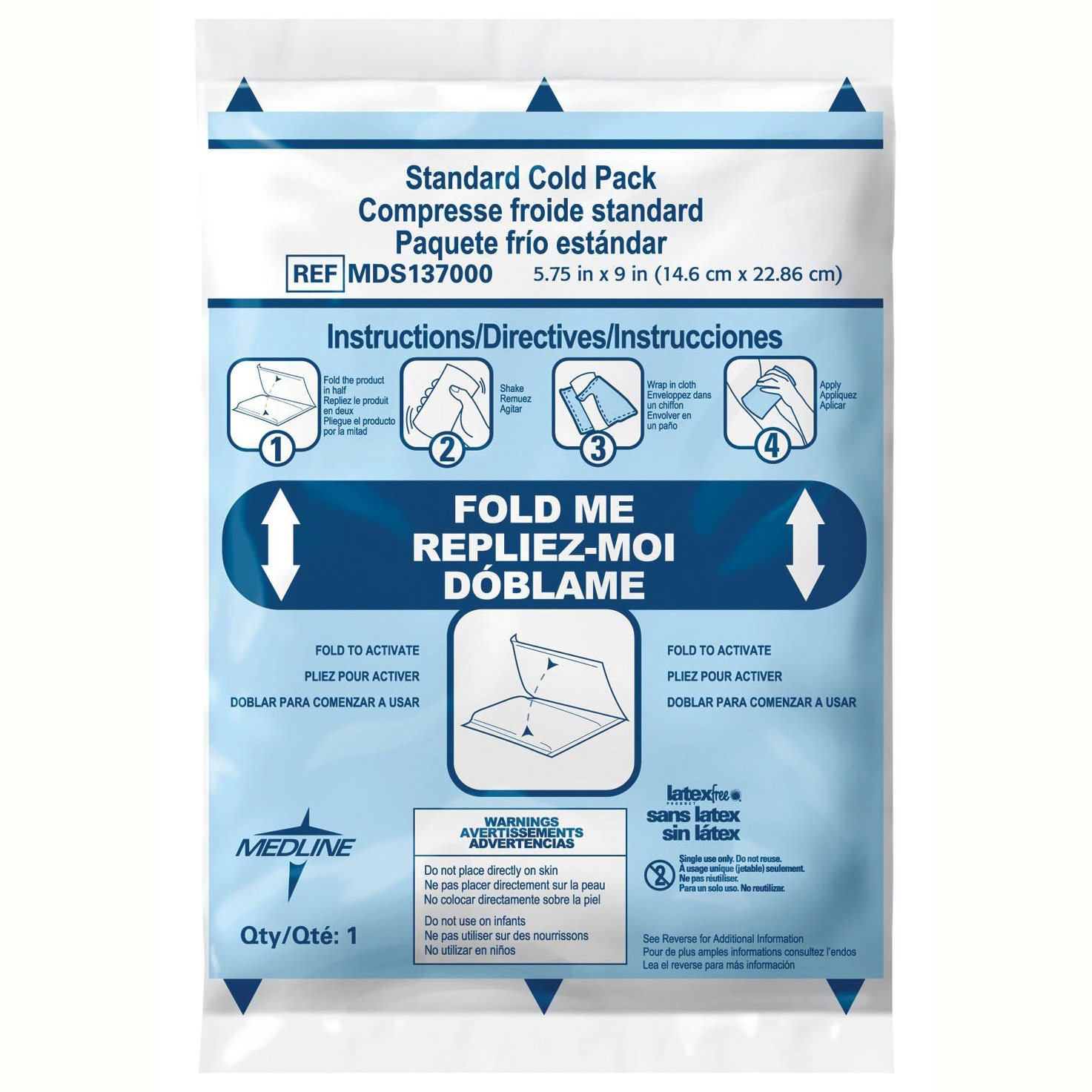 Medline Standard Instant Cold Pack 6x9 | Instant Relief