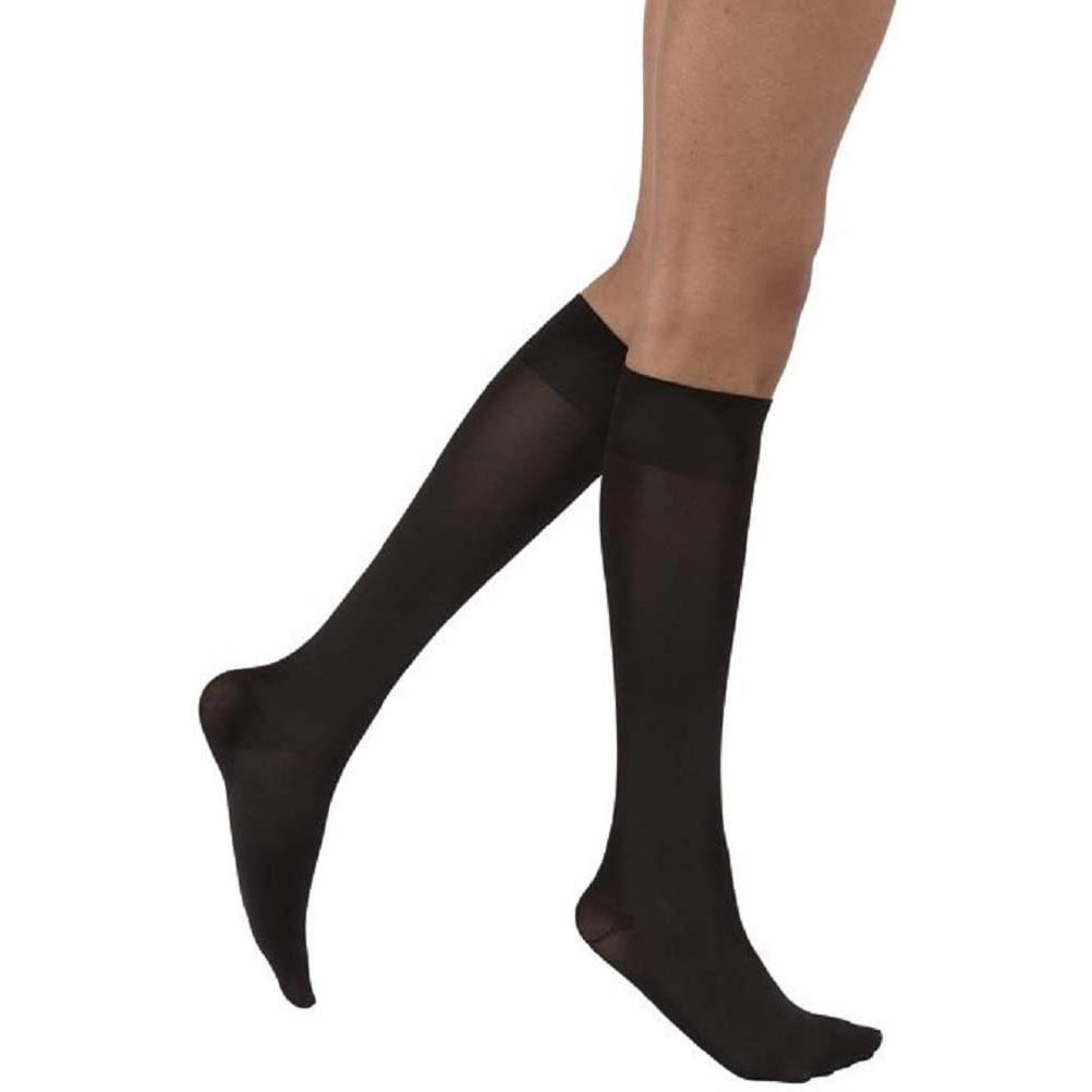 JOBST Opaque 15-20 mmHg Compression Stockings, X-Large, Black
