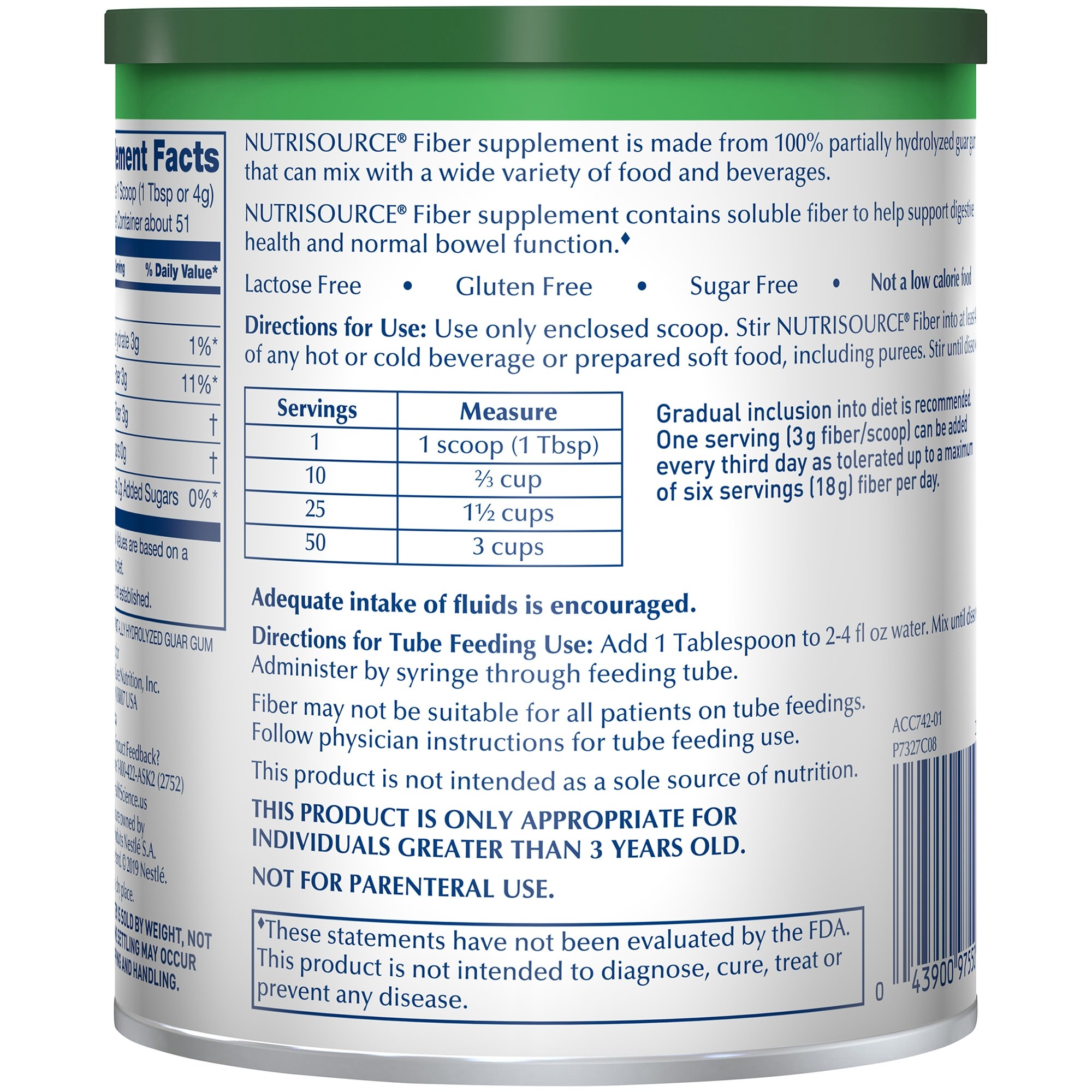 Nutrisource Fiber Supplement, Powder thumbnail 7