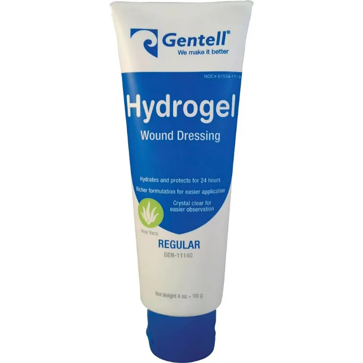 Gentell Hydrogel Wound Dressing 4 oz Tube, Hydrating Gel