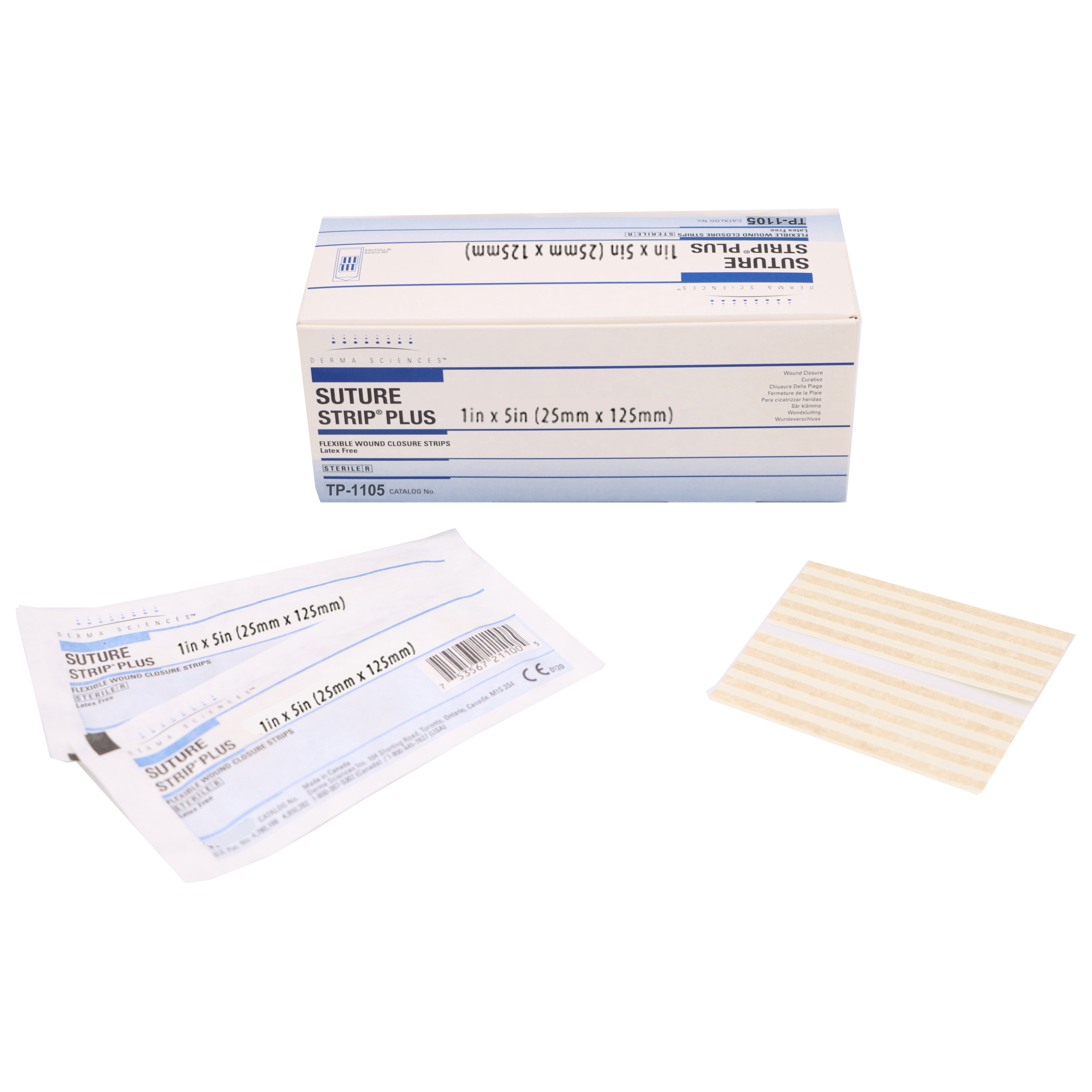 Suture Strip Plus Flexible Wound Closure Strips, Sterile