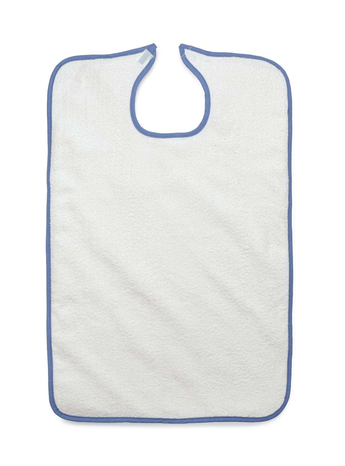 Medline Terry Bib with Hook and Loop Strap, Adult - Main image