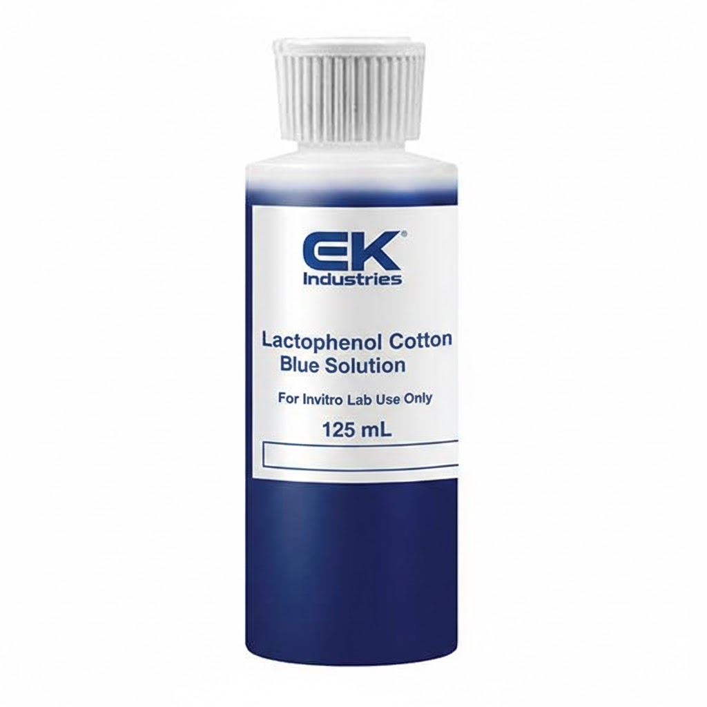 Lactophenol Cotton Blue Solution, 125 ml - Yeast and Mold Stain