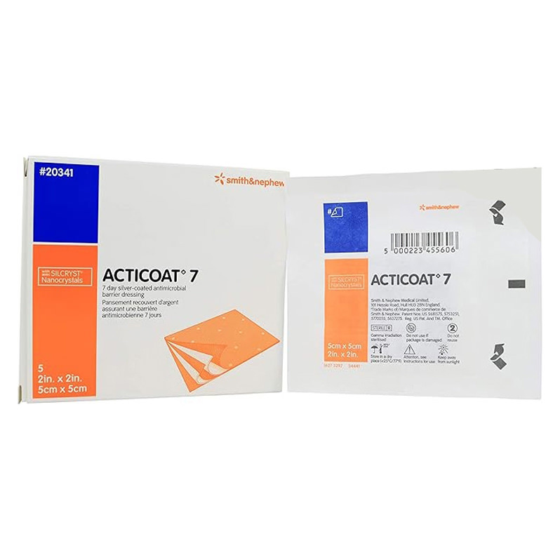 silver coated antimicrobial barrier dressing Acticoat Silver Dressing with Nanocrystalline Silver