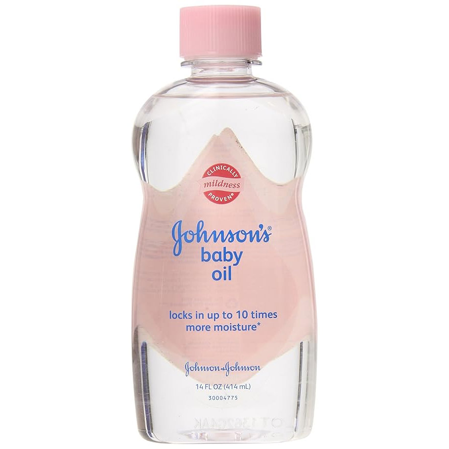 Johnson's and Johnson Baby Oil Bottle, 14 oz
