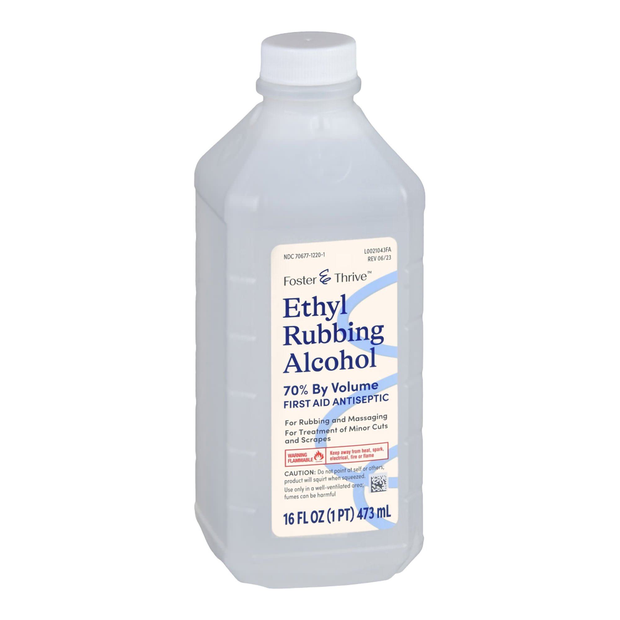 Foster & Thrive 70% Ethyl Rubbing Alcohol First Aid Antiseptic thumbnail 1