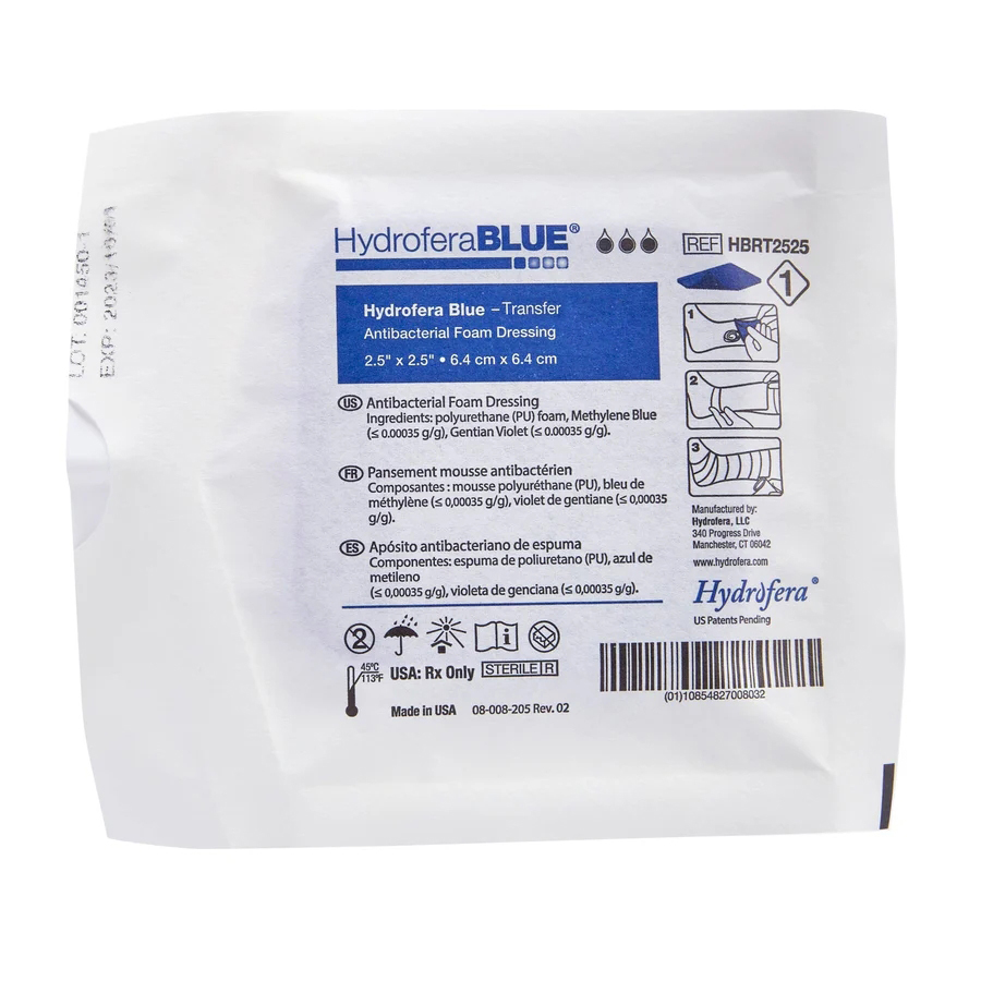 Hydrofera Blue Transfer Antibacterial Foam Dressings thumbnail 6