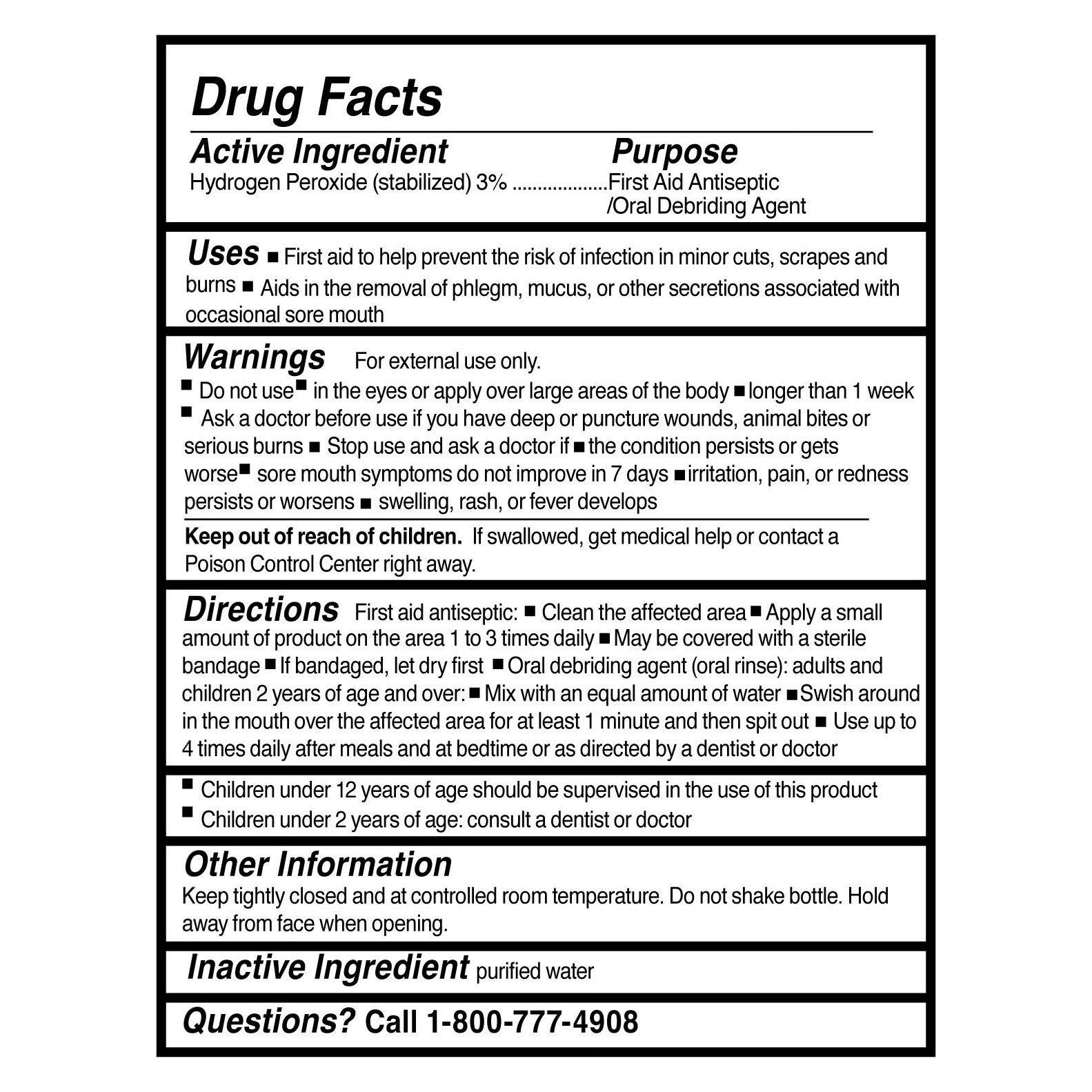 McKesson Hydrogen Peroxide 3% Solution thumbnail 3