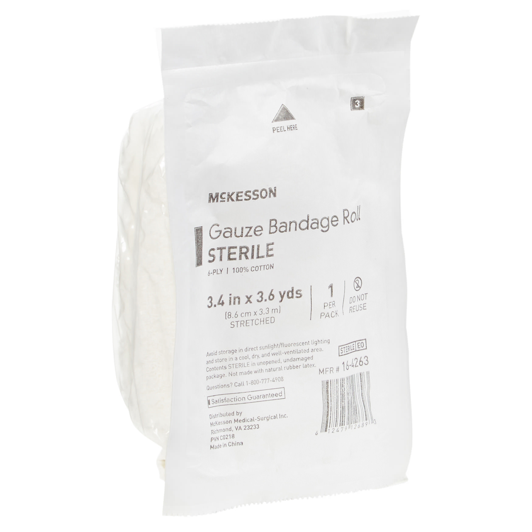 McKesson Cotton Fluff Bandage Roll thumbnail 4