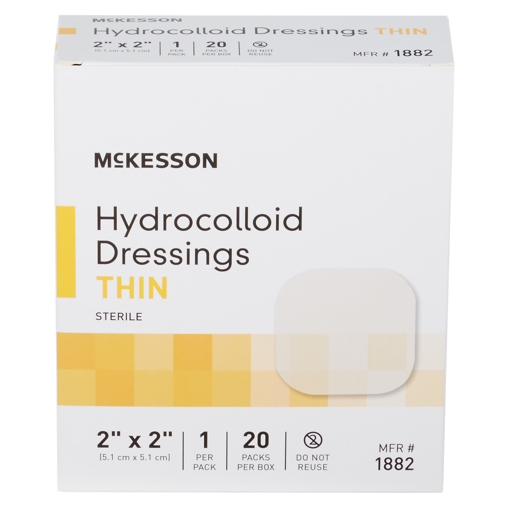 McKesson Hydrocolloid Sterile Thin Dressing thumbnail 4