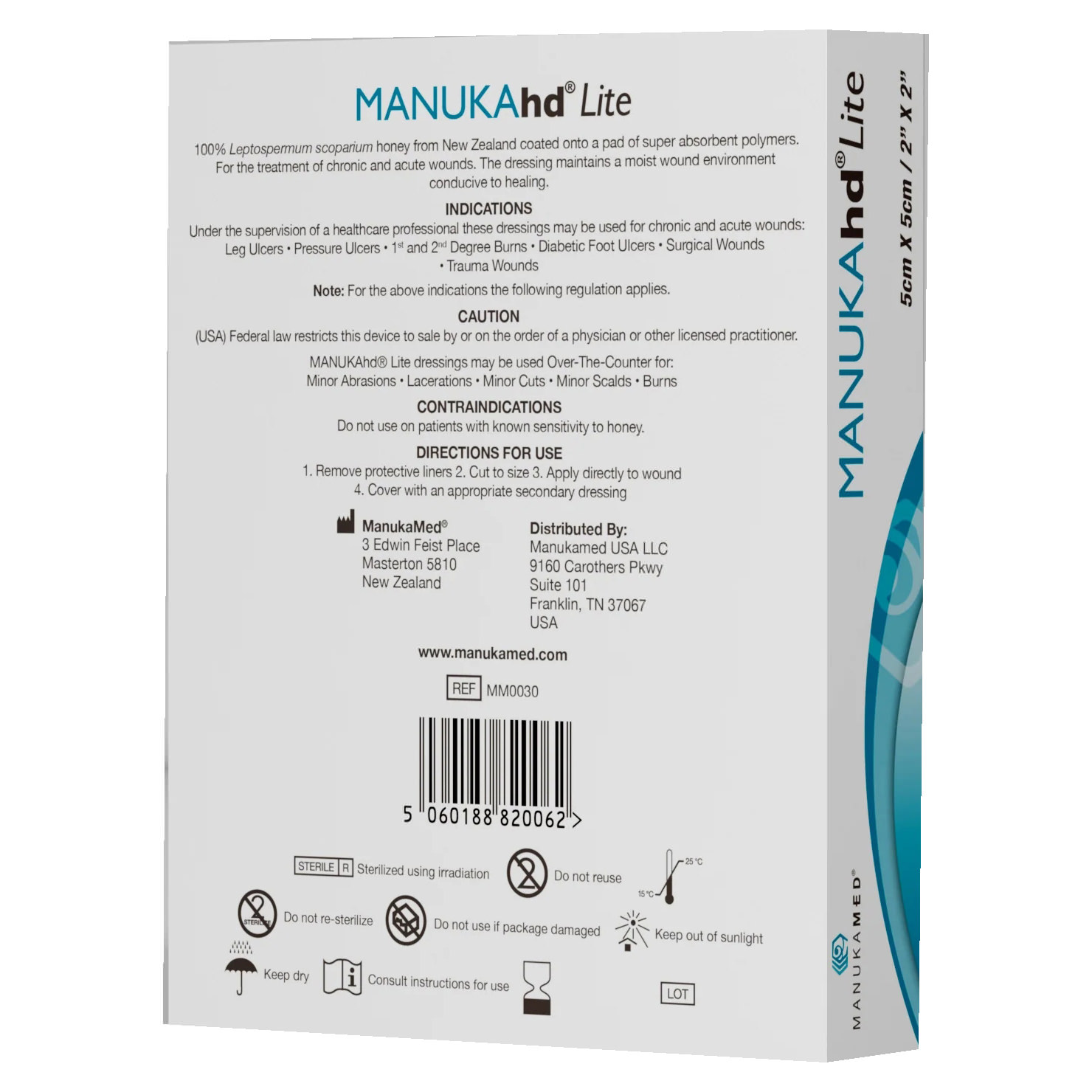 ManukaMed Manukahd Lite Honey Impregnated Dressing thumbnail 2