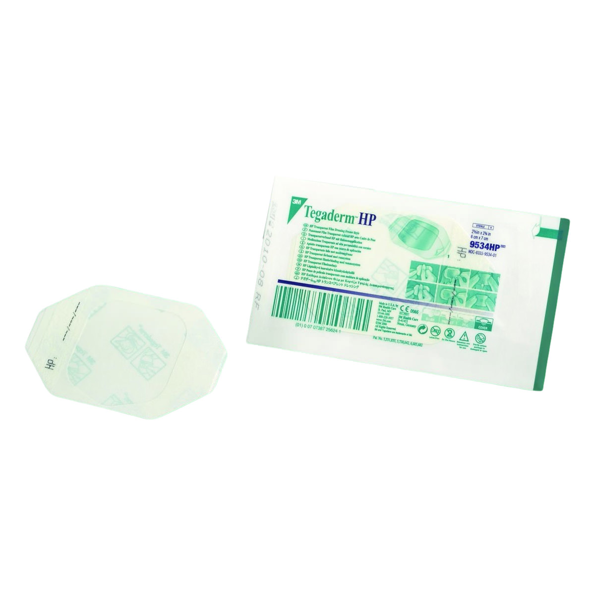 3M Tegaderm HP Transparent Film Dressing with Label, 4" x 4-3/4" - Each 3M Tegaderm HP Transparent Film Dressing with Label, 4" x 4-3/4" - Each