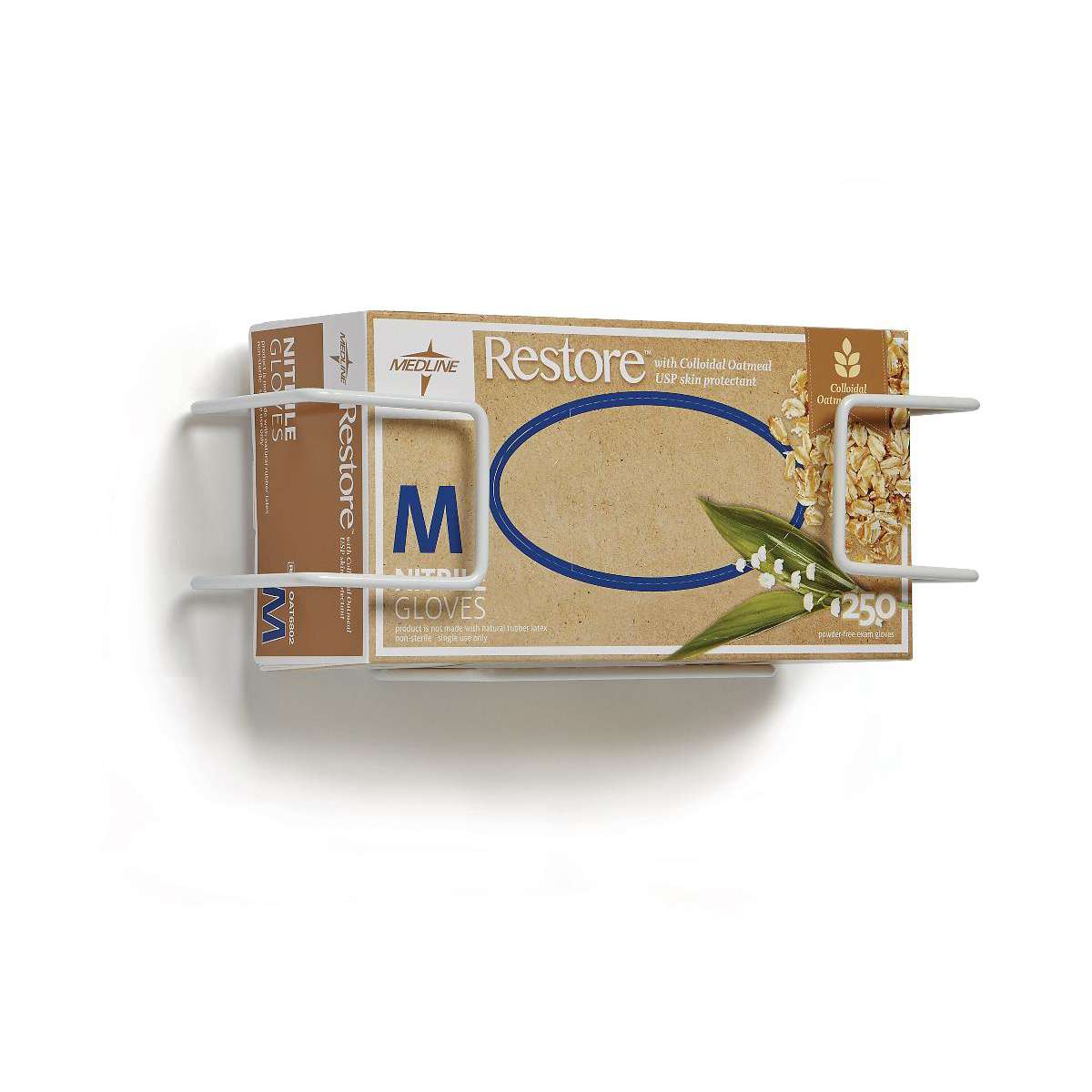 Medline Horizontal-Mount Wire Glove Box Holder - Main image