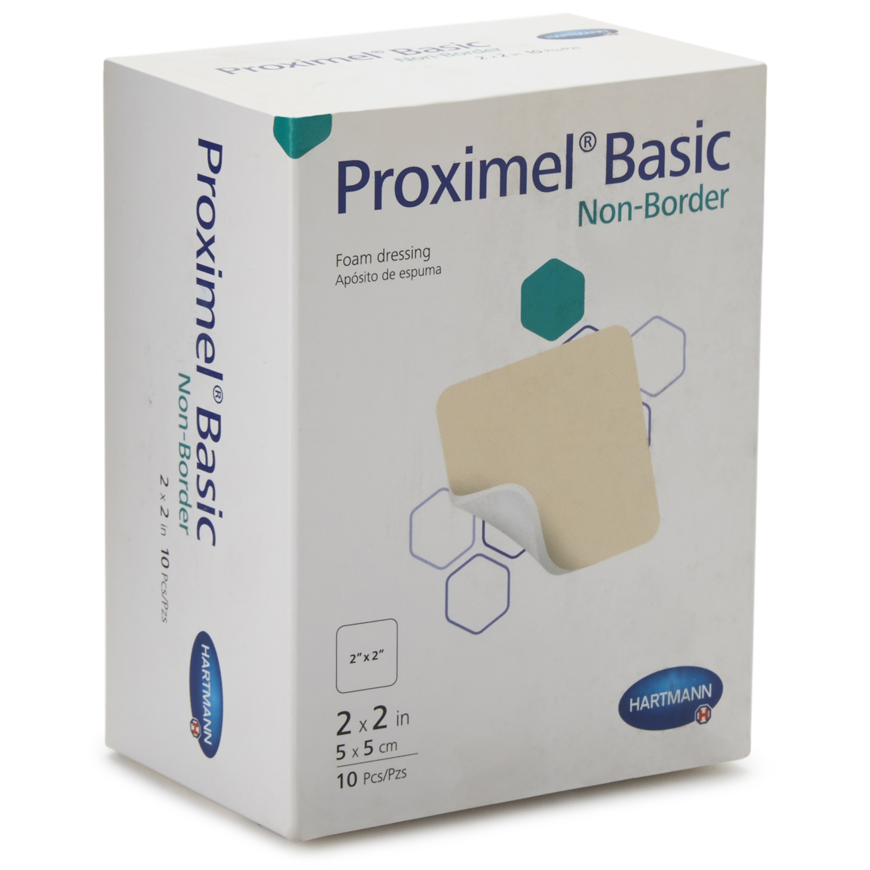 Proximel Basic Non-Border Foam Dressing 4x4 Sterile, Box of 10