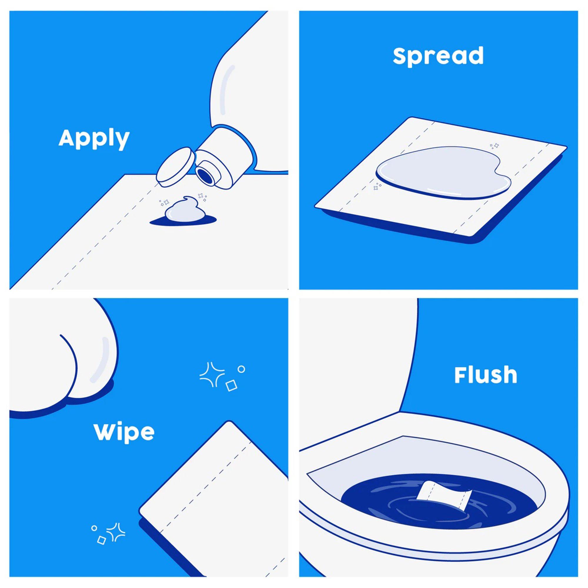 Fresh Peaches Toilet Paper Gel, 4.4 oz - 1 Kit thumbnail 2