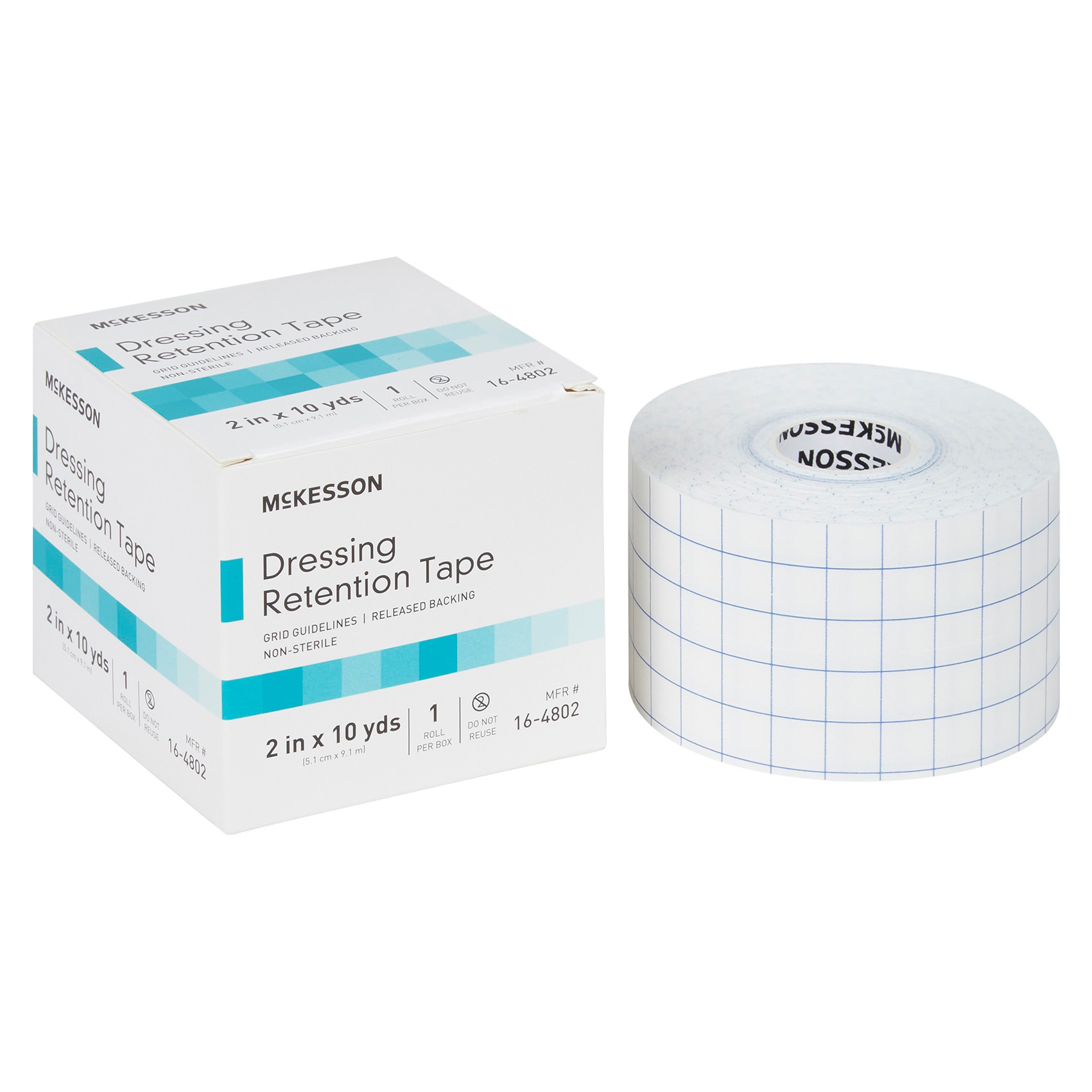 McKesson Dressing Retention Tape with Liner White NonSterile - Main image
