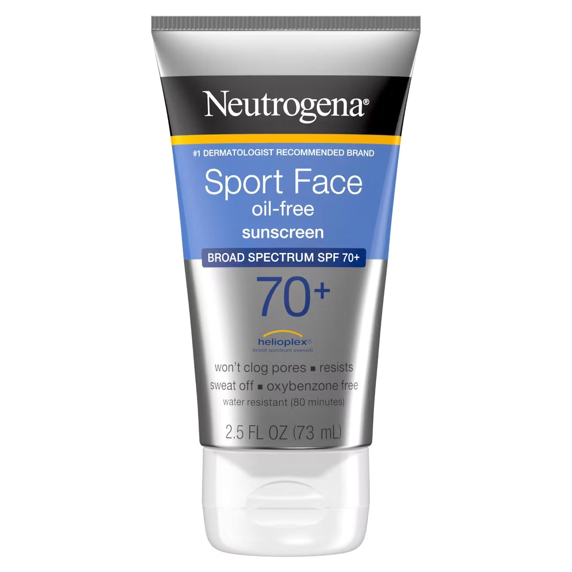 Neutrogena Sport Face Sunscreen SPF 70+, Oil-Free Lotion