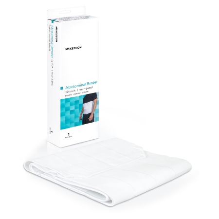 McKesson Abdominal Binder White Hook and Loop Closure thumbnail 1