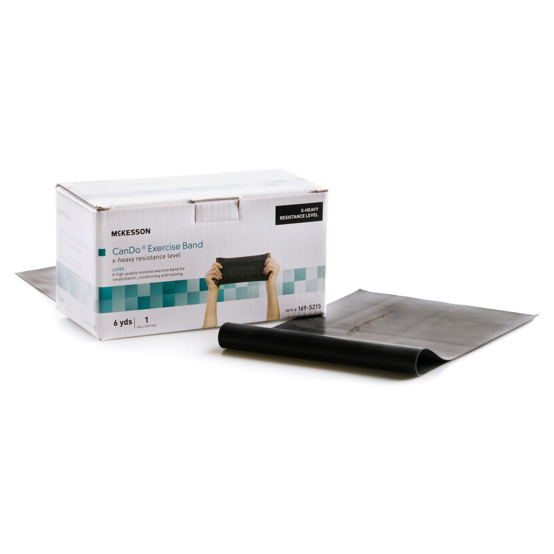 McKesson CanDo Black Extra Heavy Resistance Exercise Band - Main image