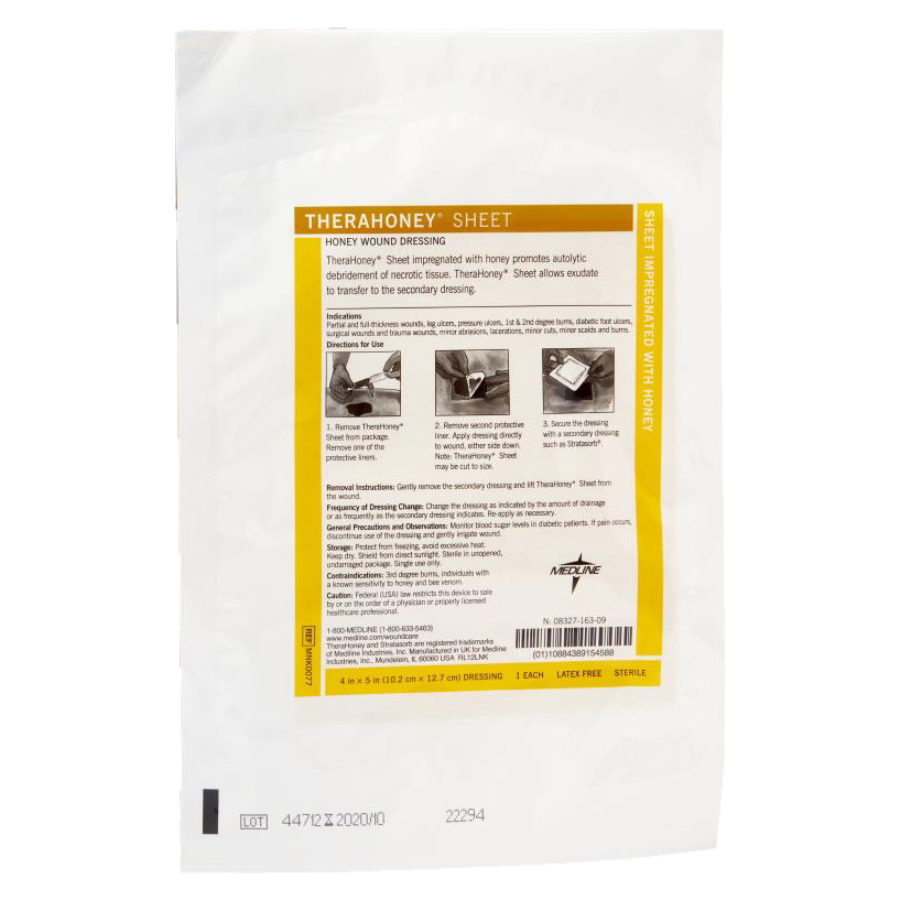 Medline TheraHoney Honey Dressing Sheet thumbnail 3
