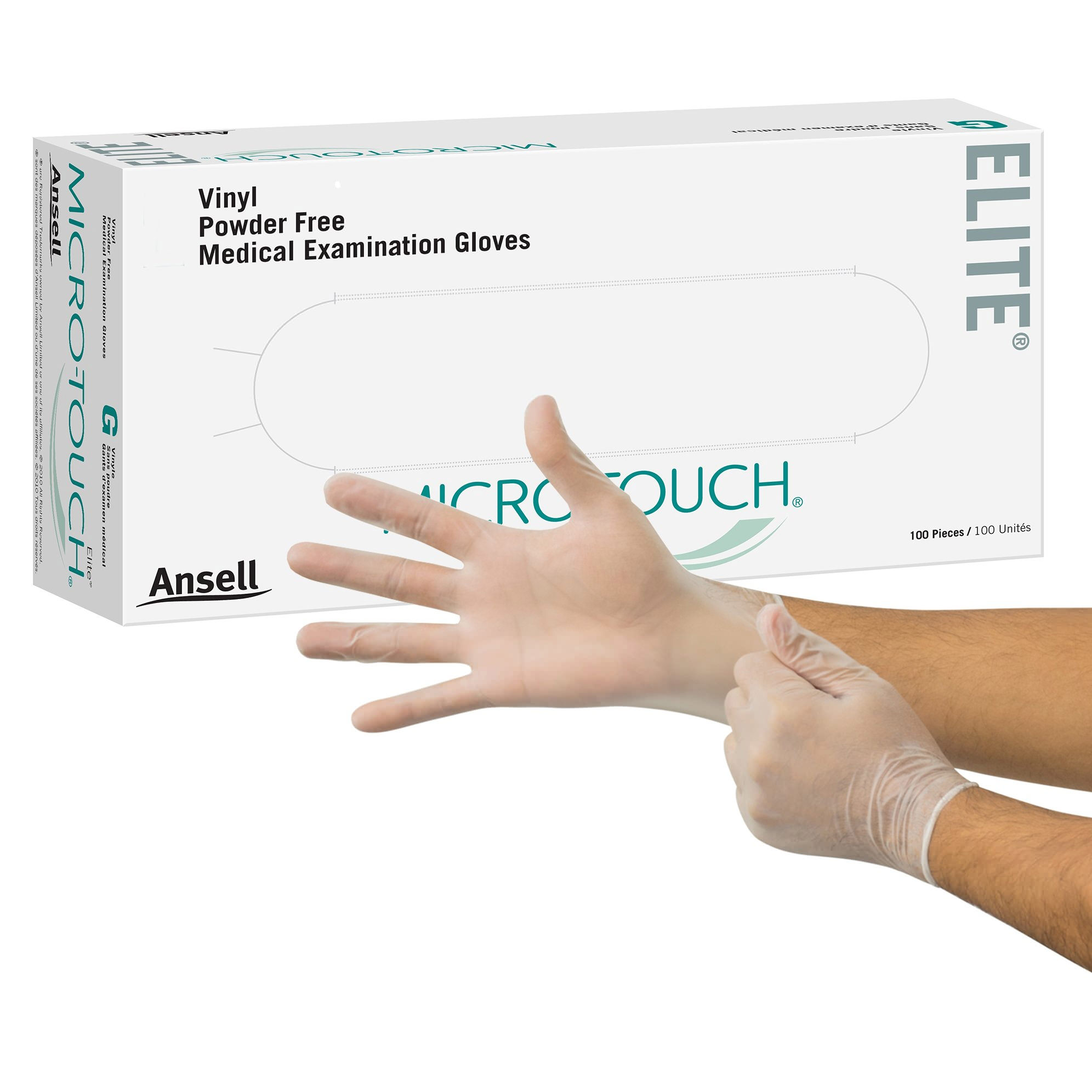 Ansell Micro-Touch Elite NonSterile Vinyl Exam Gloves thumbnail 2