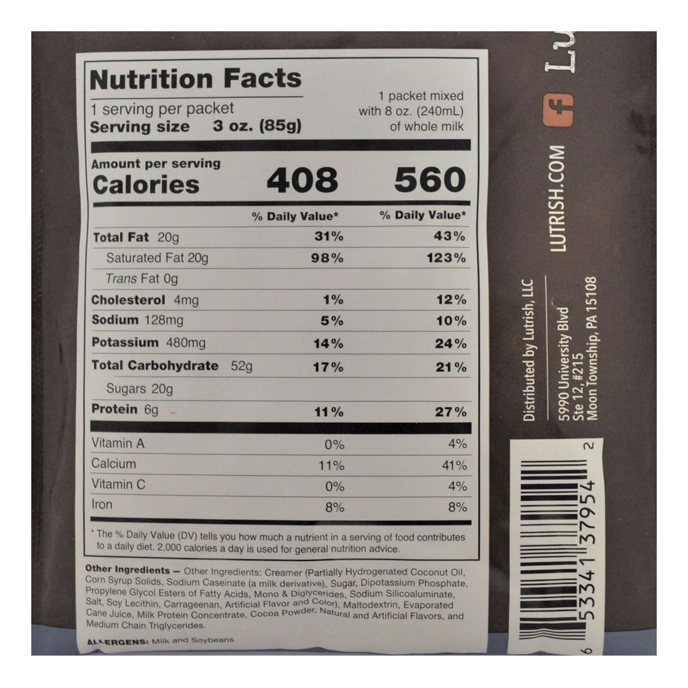 Lutrish High Calorie Shake Mix Oral Supplement thumbnail 3