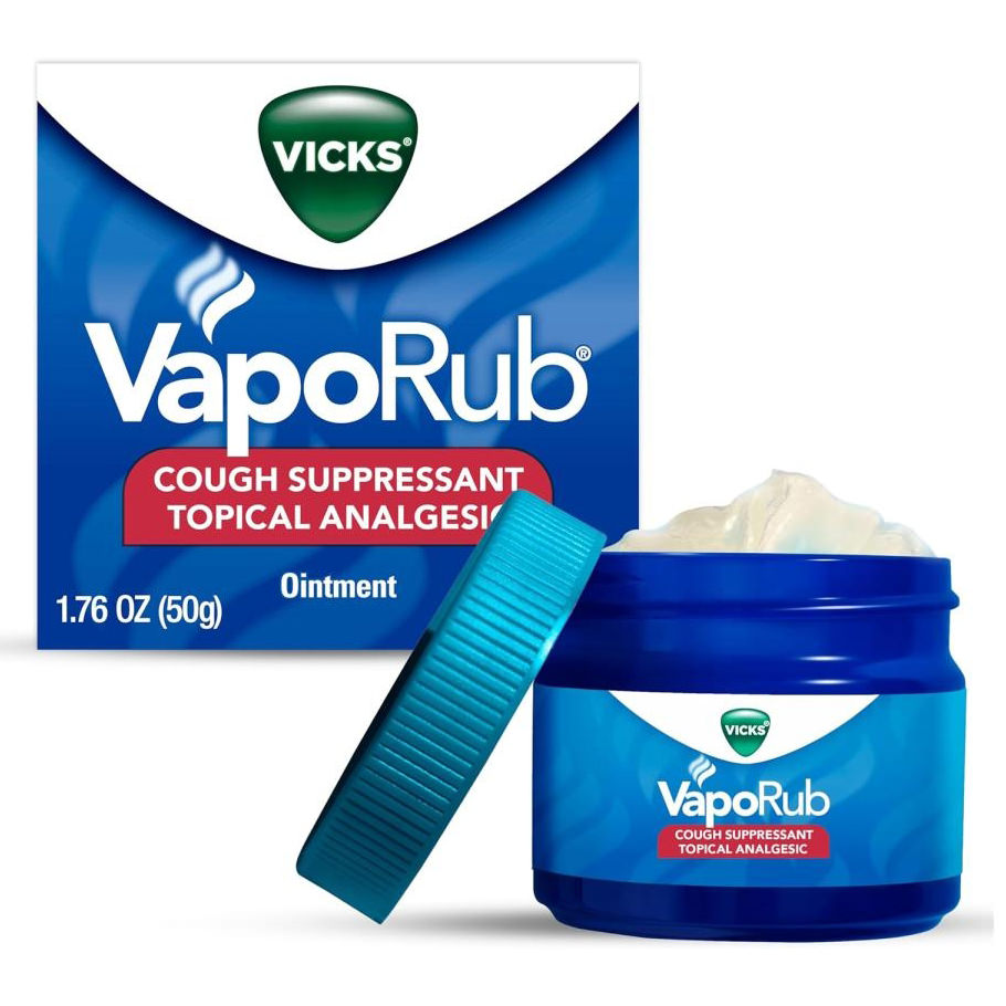 Vicks Original VapoRub Cough Suppressant, 1.76 oz thumbnail 1
