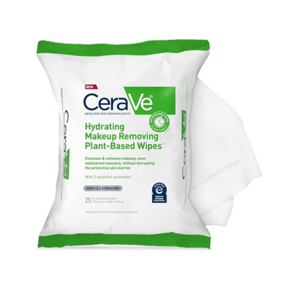 CeraVe Hydrating Makeup Removing Wipes - Pack of 25 - Main image