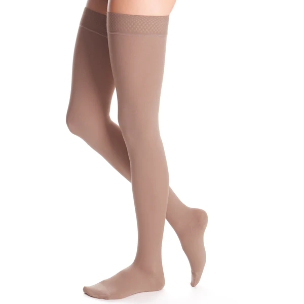 Duomed Advantage Thigh High 15-20mmHg Compression Stocking with Beaded Top Band thumbnail 1