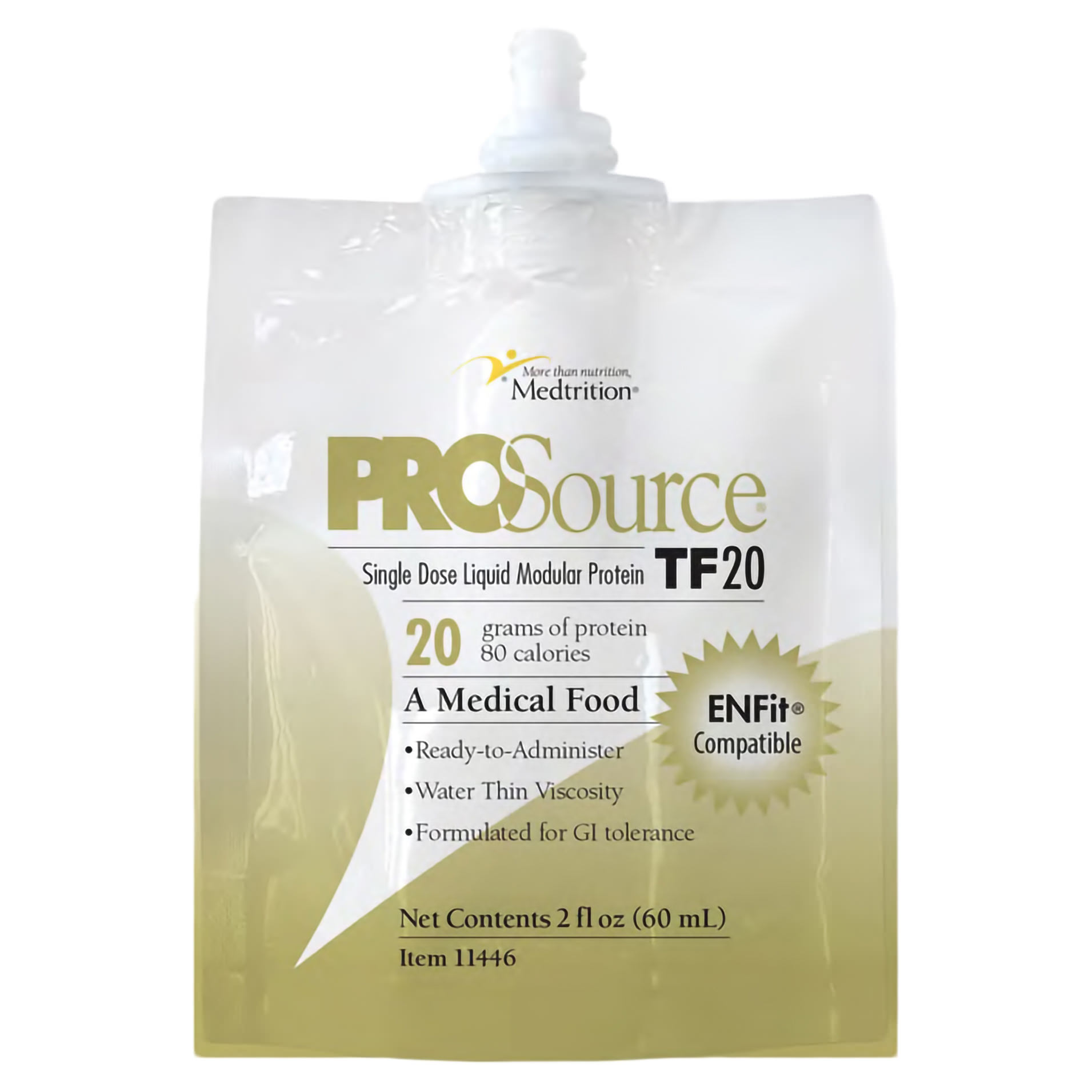 ProSource TF20 Liquid Protein, 60 mL Pouch: Tube Feeding Formula
