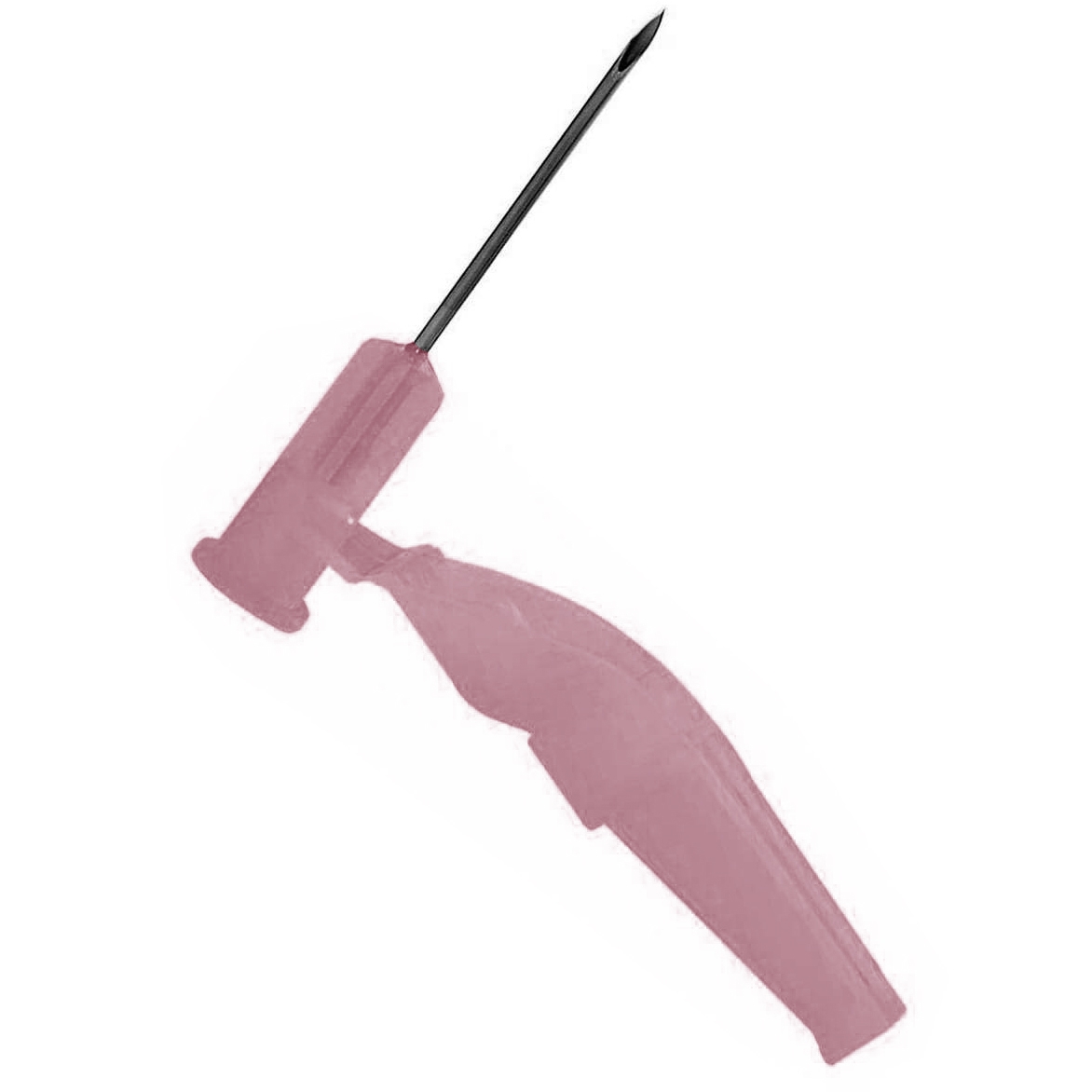 Needle-Pro EDGE Safety Hypodermic Needle, Pink, 18 Gauge, 1 Inch - Each