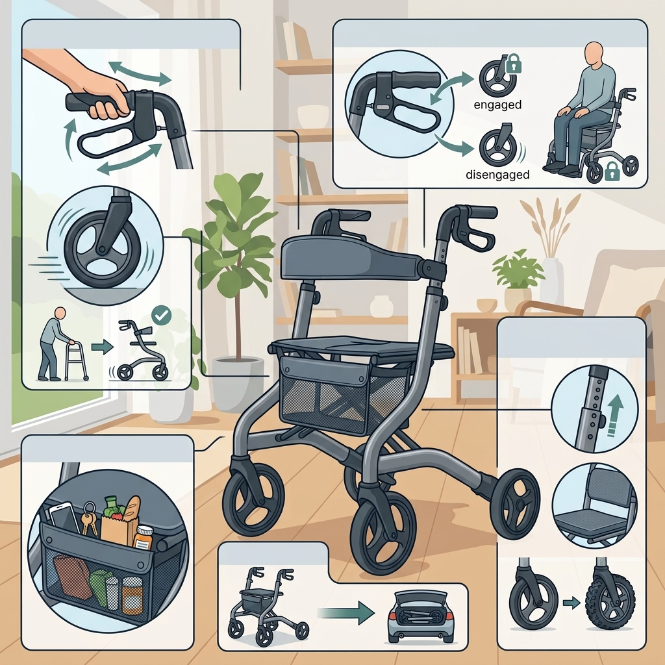 How Does a Rollator Work?