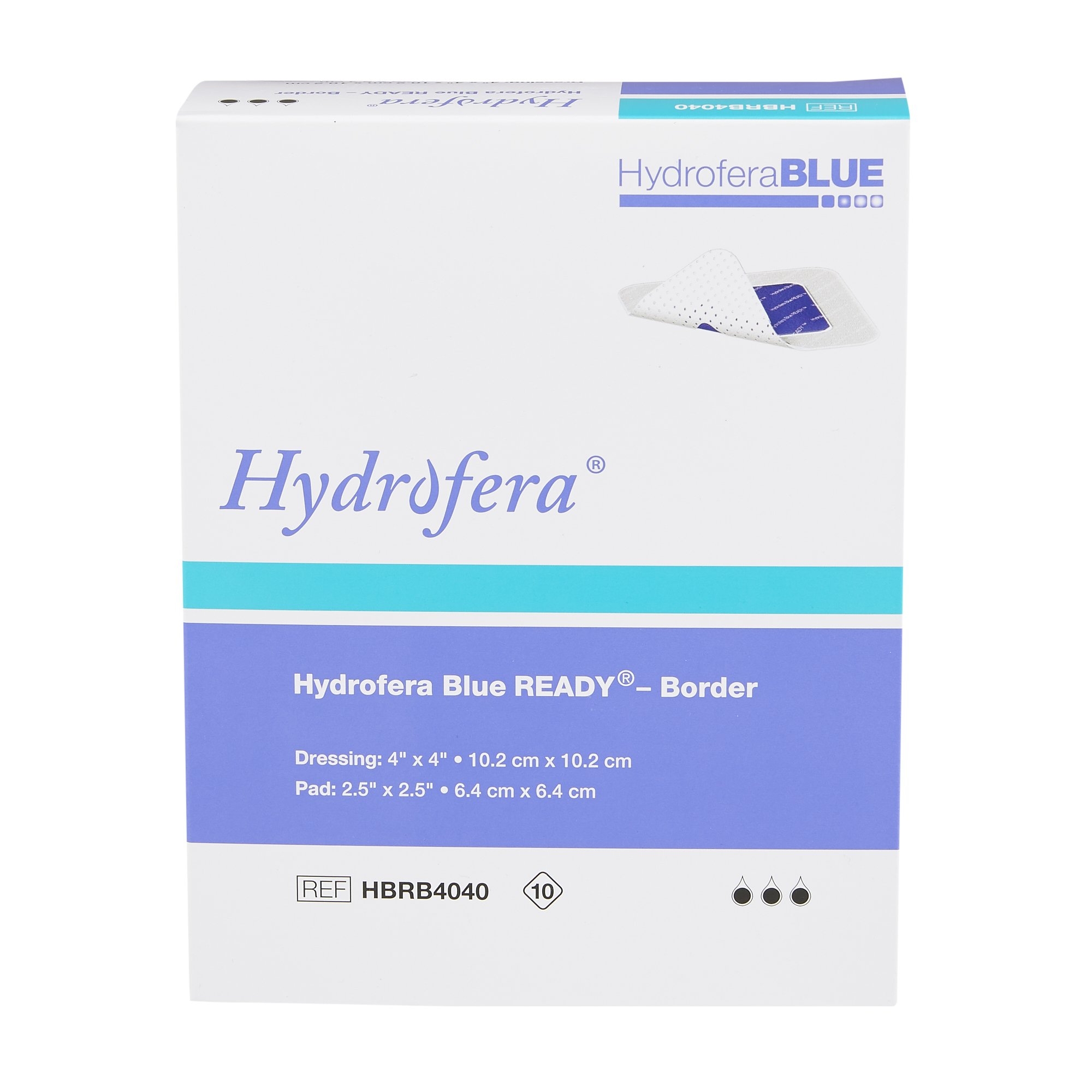 Hydrofera Blue Ready Border Antibacterial Foam Dressing thumbnail 2